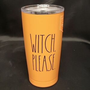 Rae Dunn NWT Insulated 17 oz Stainless Tumbler, "WITCH, PLEASE"